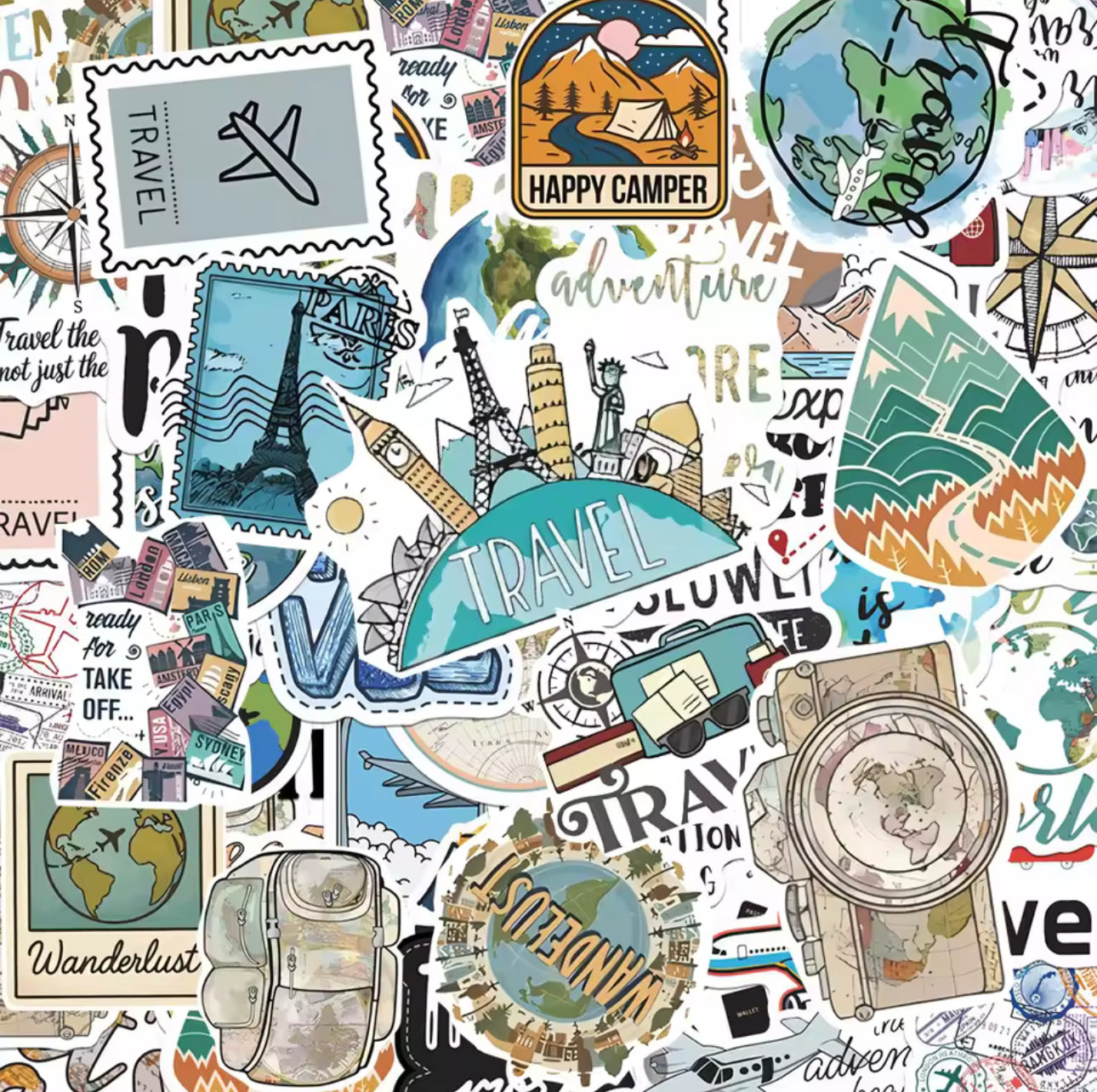 Famous World Cities Stickers