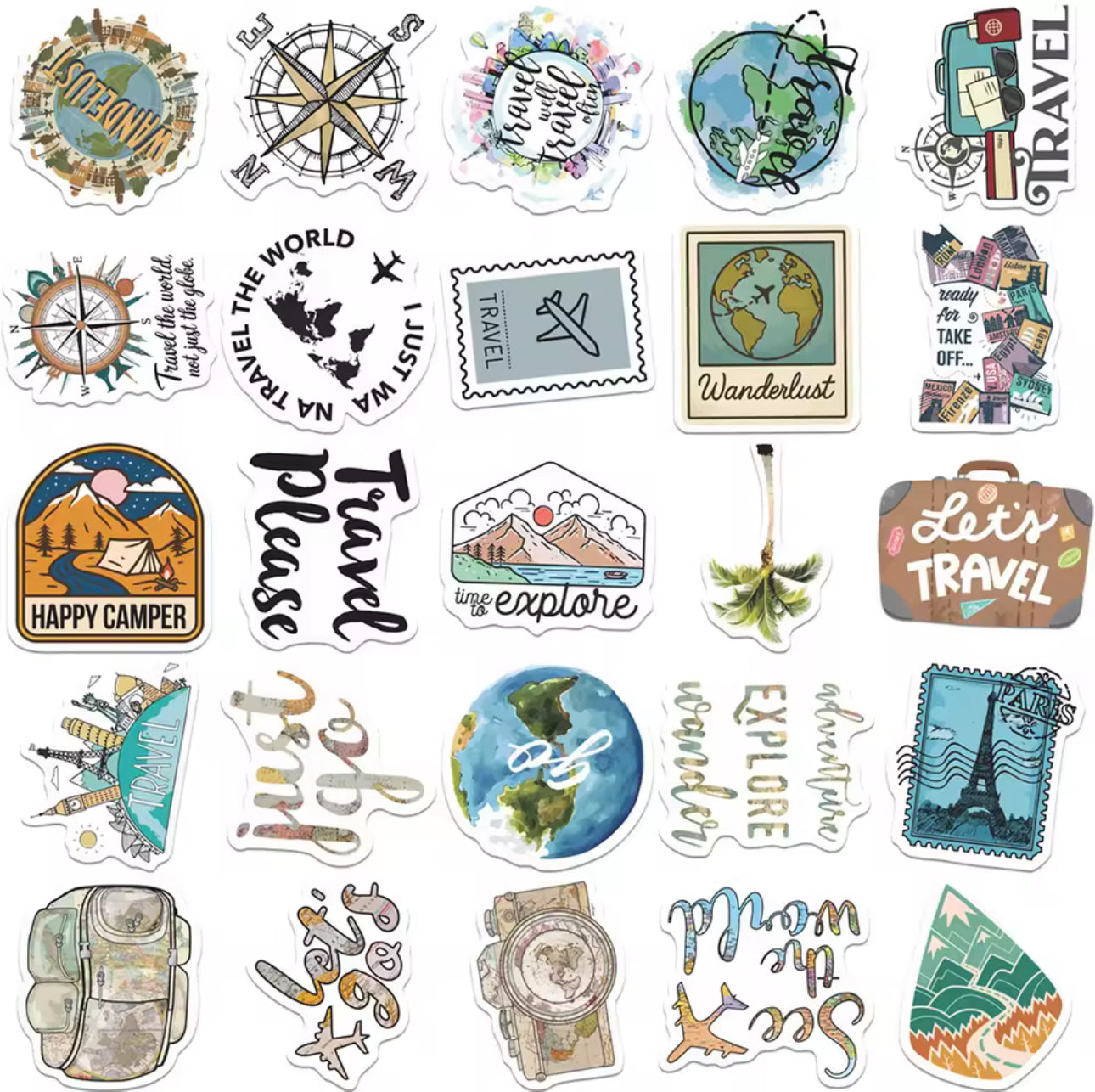 Famous World Cities Stickers