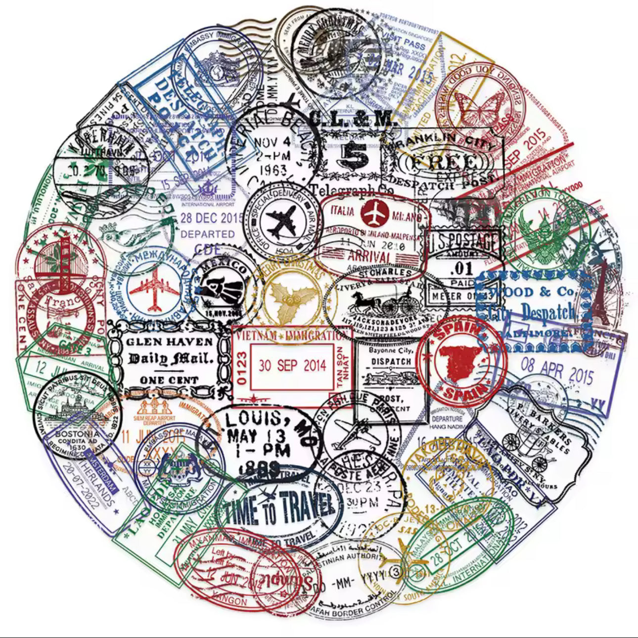 Stamp sticker
